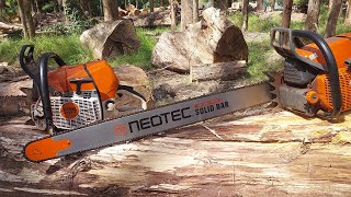 neotec NS892 chainsaw power vs stihl 661c chainsaw 36quot bar part 1 [upl. by Mailliw]