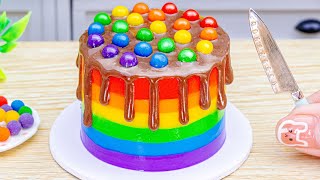 Miniature Rainbow Chocolate Cake Decorating 🌈Amazing Rainbow Pop It Cake Compilation By Baking Yummy [upl. by Akirahc]