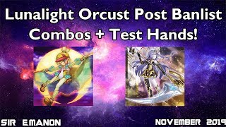 YuGiOh Lunalight Orcust Combo Tutorial  Test Hands Post October 2019 Banlist [upl. by Alithia]