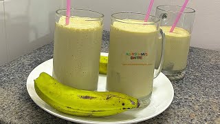 2 INGREDIENTS ONLY  HOW TO PREPARE BANANA SMOOTHIE  BANANA MILKSHAKE  BANANA JUICE RECIPE [upl. by Sondra]