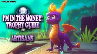 Spyro The Dragon Reignited  Artisans Worlds  All GemsDragonsEggs  Im in the Money [upl. by Justus]