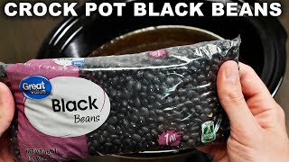 Crock Pot Black Beans How To Cook Black Beans in a Crock Pot [upl. by Acireit]