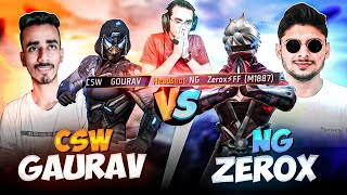 Finally‼️ ZeroxFF vs CSW GAURAV 😱 1vs1 🔥Who Will Win ⁉️ NonstopGaming [upl. by Yecies]