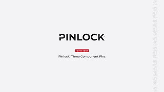 How to adjust the Pinlock® Three Component Pins [upl. by Enahpad487]