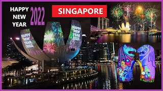 4K Happy New Year 2022 Singapore [upl. by Leontine]