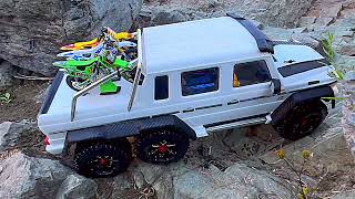 Mercedes G63 6x6 Rock Crawling on the American Riverside [upl. by Ecilahc]