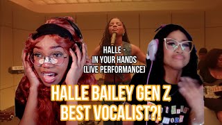 Halle Bailey is a Legend walking amongst us In Your Hands Live Performance  Vevo reaction [upl. by Curkell]