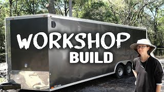 DIY Enclosed Trailer to Workshop Build [upl. by Naus]