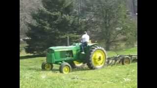 John Deere 2520 and 555ABH Plow [upl. by Lama]