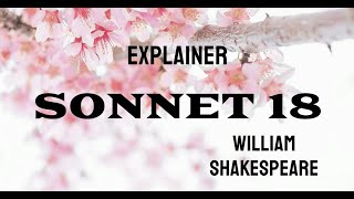 Sonnet 18 by William Shakespeare  Explainer [upl. by Supat]