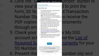 How to get an SSS number online  Paano kumuha ng sss number online [upl. by Akoek]