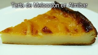 Tarta de Melocotón en Almibar  Receta casera fácil [upl. by Ranger]