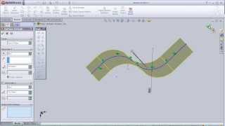 1 SolidWorks Surface Tutorial Extrudeded Surface pt1 [upl. by Reade612]