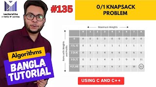 Part614 01 Knapsack Problem Dynamic Programming  Part2  Algorithms Bangla Tutorial [upl. by Scotney]