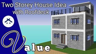 Two Storey House with Roofdeck [upl. by Aleira]