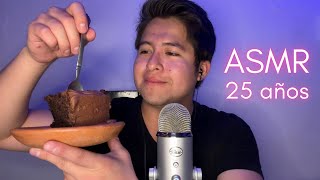 ASMR comiendo mi Pastel de CUMPLEAÑOS  Reflexiones a mis 25🎂 [upl. by Leavitt]