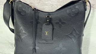 Louis Vuitton Carryall Empreinte bag Modshots amp what fits louisvuitton lvbag luxury bagreview [upl. by Lleze826]