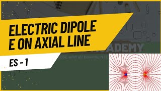 Electric field on axial point of an electric dipole  Class 12 [upl. by Kred]