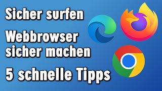 Internet Browser einfach sicher machen  Sicher surfen mit Firefox Chrome Edge  Cache leeren [upl. by Allac145]