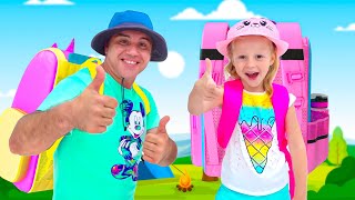 Nastya takes care of dad in a new collection for children [upl. by Friend]