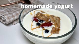 Make Yogurt at Home Easy Recipe for Delicious Homemade Yogurt [upl. by Flodnar186]