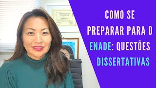 COMO SE PREPARAR PARA O ENADE QUESTÕES DISSERTATIVAS [upl. by Ayanej]