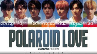 ENHYPEN 엔하이픈  Polaroid Love Lyrics Color CodedHanRomEng [upl. by Ennahgem]