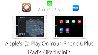 Use Apple Carplay on your iPad iPad Mini amp iPhone 6 Plus [upl. by Alekal641]