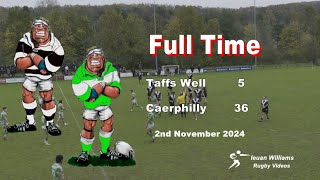 Taffs Well RFC v Caerphilly RFC 2nd November 2024 [upl. by Afton]