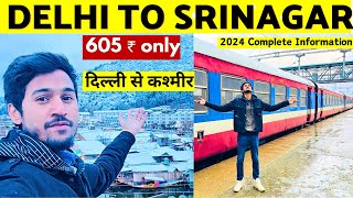 Delhi To Srinagar 🌨️⛷️⛄️🎿  Delhi To Srinagar By Train 🚂  Delhi To Kashmir By Train ❄️🎿🌨️ [upl. by Schram]