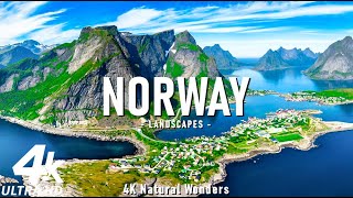 Flying Over Norway 4K  The Majestic Fjords and Breathtaking Landscapes  4K VIDEO HD [upl. by Lister]