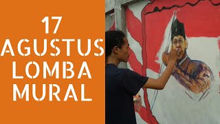 17 AGUSTUS LOMBA MURAL  MELUKIS DI TEMBOK KAMPUNG BANJAR [upl. by Kanya]