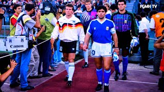 Matthaus and Klinsmann Destroyed Maradona in1990 World Cup Final [upl. by Aicelaf]