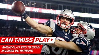 Amendolas Two INSANE Catches Give Pats GoAhead TD  CantMiss Play  AFC Championship HLs [upl. by Tania368]