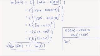 Lesson 14 Properties of Expectation and Variance [upl. by Luapnaes733]