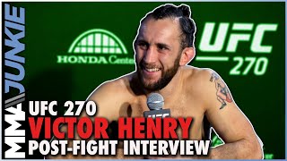 Victor Henry out to prove to doubters he belonged in UFC does so impressively  UFC 270 [upl. by Dierolf]