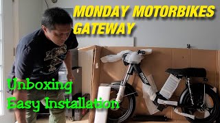 MONDAY MOTORBIKES GATEWAY Unboxing and Easy Installation Electric Bike [upl. by Berriman]