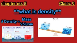 what is density   density explained massvolume and everyday examples  chemistry and physics [upl. by Lucienne]