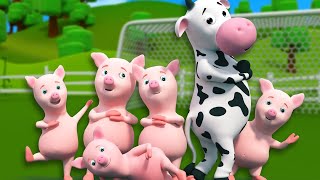 Five Little Piggies Nursery Rhyme amp Kindergarten Song by CHACHA TV [upl. by Anema]