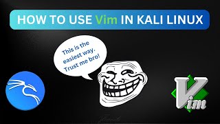 Using Vim text editor in kali linux [upl. by Yattirb298]