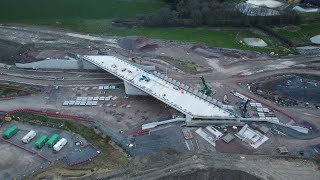 East West Rail and HS2 Works at Calvert and Steeple Claydon [upl. by Allegna]