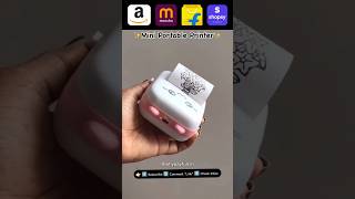 🖨️ Mini Portable Printer • meeshofinds • 34m views [upl. by Ilyak862]