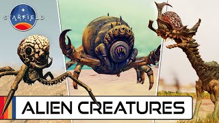 All Starfield Aliens in Cheyenne  Creatures  Fauna Guide [upl. by Zippel22]