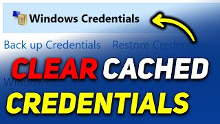 How to Clear Cached Credentials in Windows 11  Delete Credentials from Credential Manager [upl. by Iviv919]