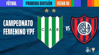 Banfield vs San Lorenzo  Fecha 10  Copa de la Liga Profesional Femenina YPF 2023 [upl. by Adnilrev]