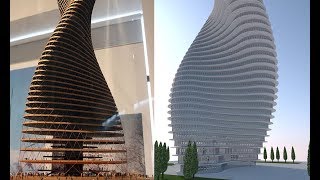 Tutorial ARCHICAD 22 Design Spiral Building Tower [upl. by Neevan944]