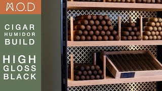 Custom Cigar Humidor  Build  MidCentury Modern [upl. by Ilenay333]