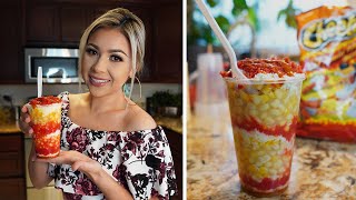 Hot Cheetos Esquites  Corn in a Cup  Mexican Street Corn [upl. by Rasec]