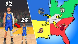 NBA Imperialism But Players Heights Are Reversed [upl. by Morez]