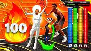 MY 58 POINT GUARD BUILD WILL BREAK NBA 2K22  BEST GUARD BUILD EVER w 99 SPEED amp HOF BLINDERS 2K22 [upl. by Iinde]